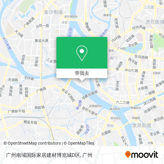 广州南域国际家居建材博览城D区地图