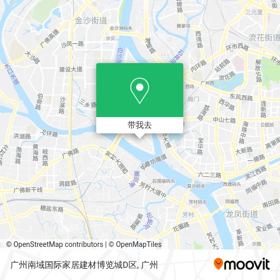 广州南域国际家居建材博览城D区地图