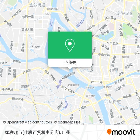 家联超市(佳联百货桥中分店)地图