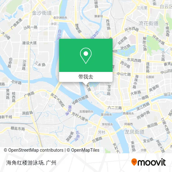 海角红楼游泳场地图