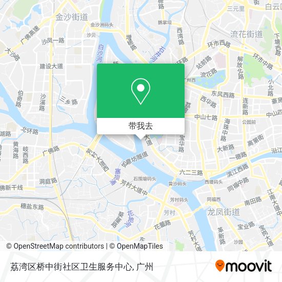 荔湾区桥中街社区卫生服务中心地图