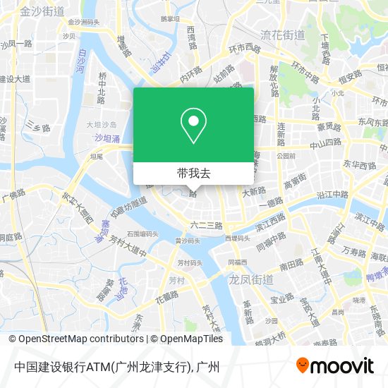 中国建设银行ATM(广州龙津支行)地图