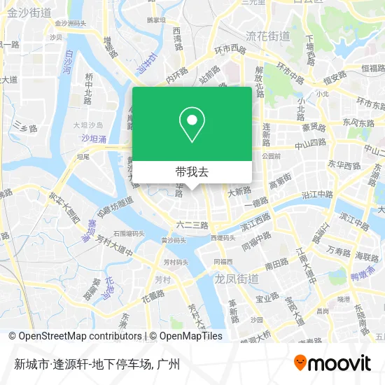 新城市·逢源轩-地下停车场地图
