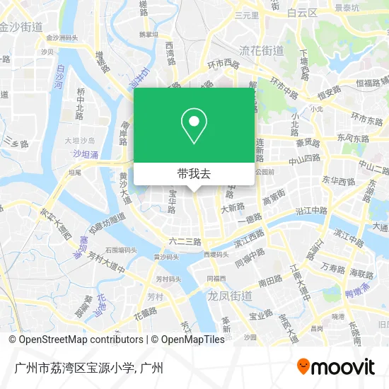 广州市荔湾区宝源小学地图
