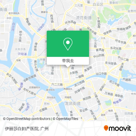 伊丽莎白妇产医院地图