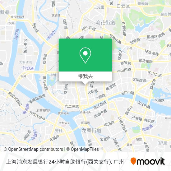 上海浦东发展银行24小时自助银行(西关支行)地图