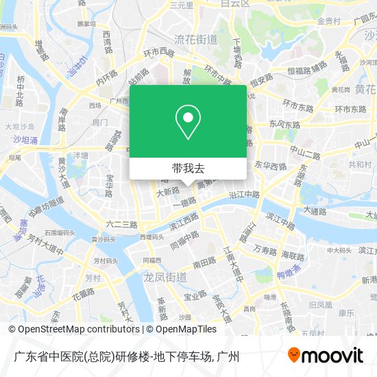 广东省中医院(总院)研修楼-地下停车场地图