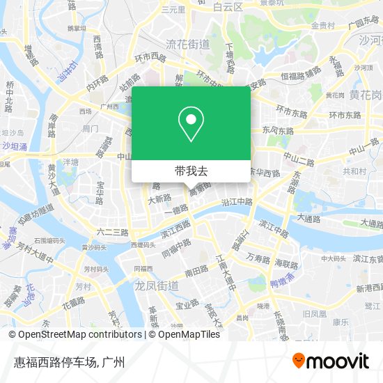 惠福西路停车场地图