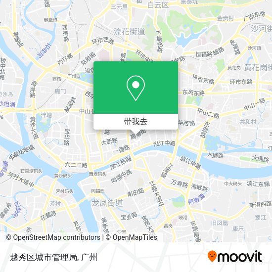 越秀区城市管理局地图