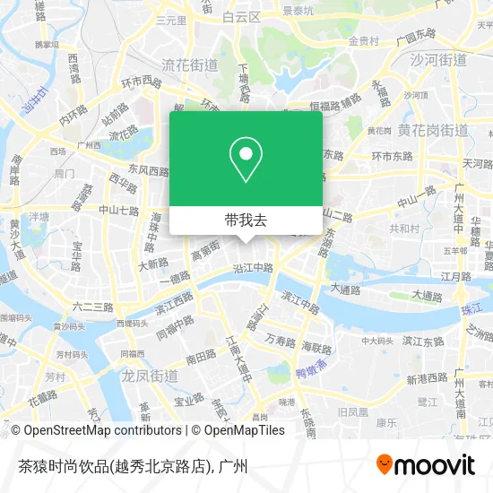茶猿时尚饮品(越秀北京路店)地图