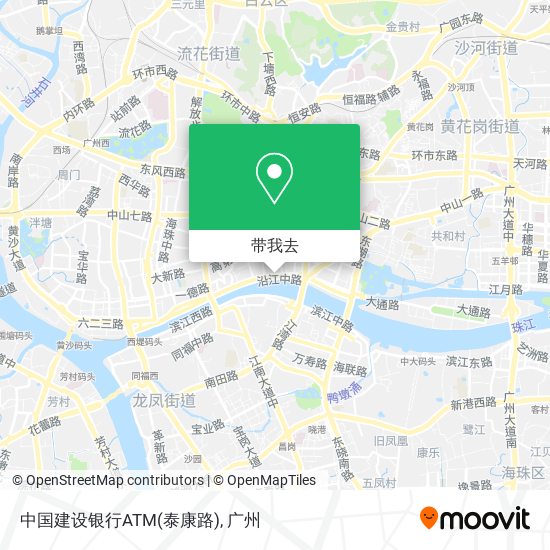中国建设银行ATM(泰康路)地图