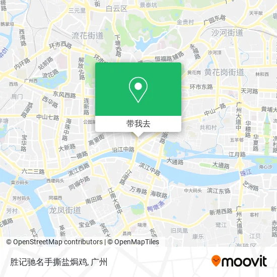 胜记驰名手撕盐焗鸡地图