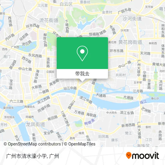 广州市清水濠小学地图