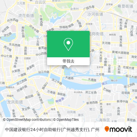 中国建设银行24小时自助银行(广州越秀支行)地图