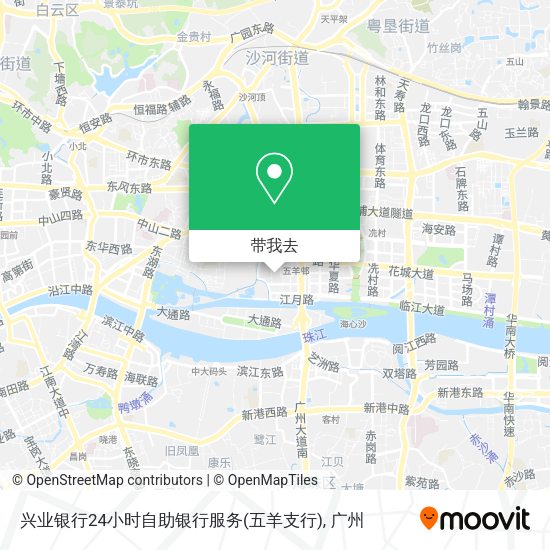 兴业银行24小时自助银行服务(五羊支行)地图
