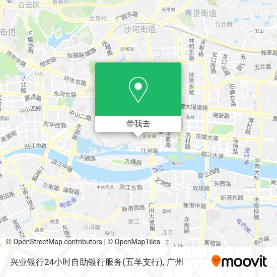 兴业银行24小时自助银行服务(五羊支行)地图