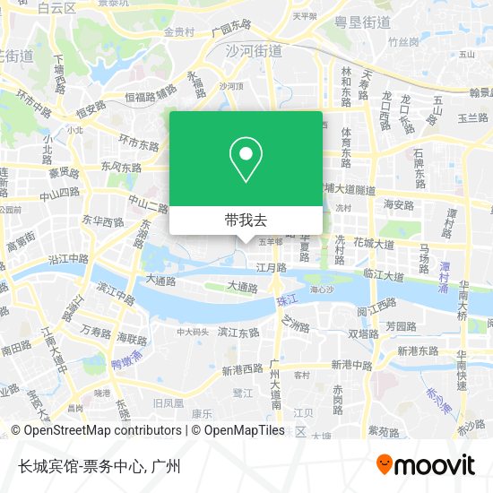 长城宾馆-票务中心地图