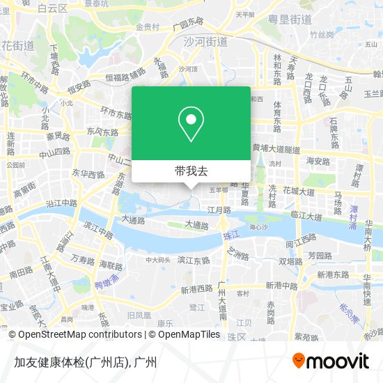 加友健康体检(广州店)地图