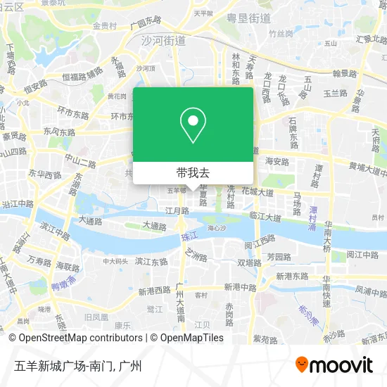 五羊新城广场-南门地图