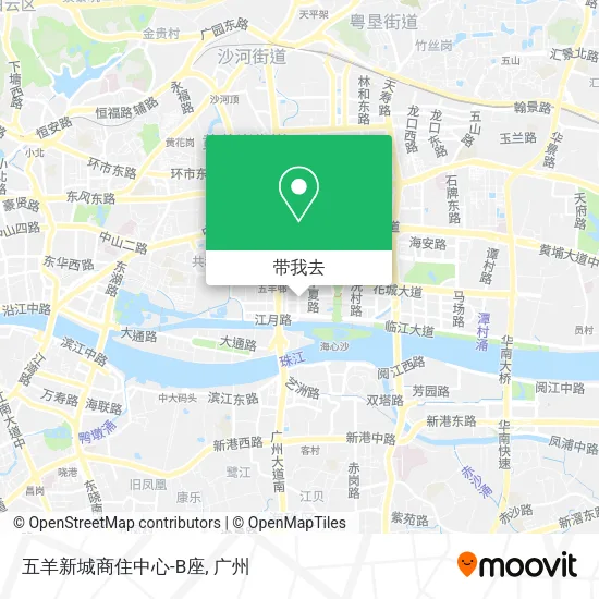 五羊新城商住中心-B座地图
