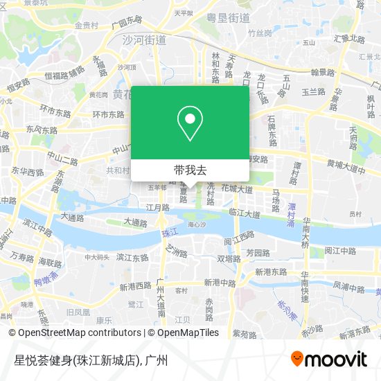 星悦荟健身(珠江新城店)地图