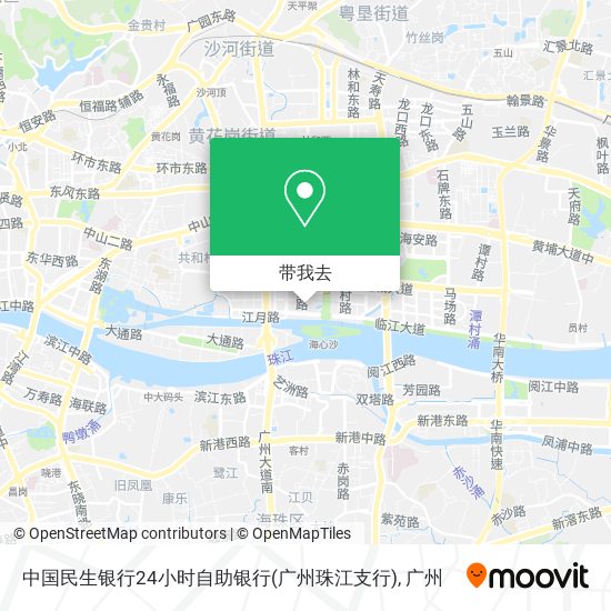 中国民生银行24小时自助银行(广州珠江支行)地图