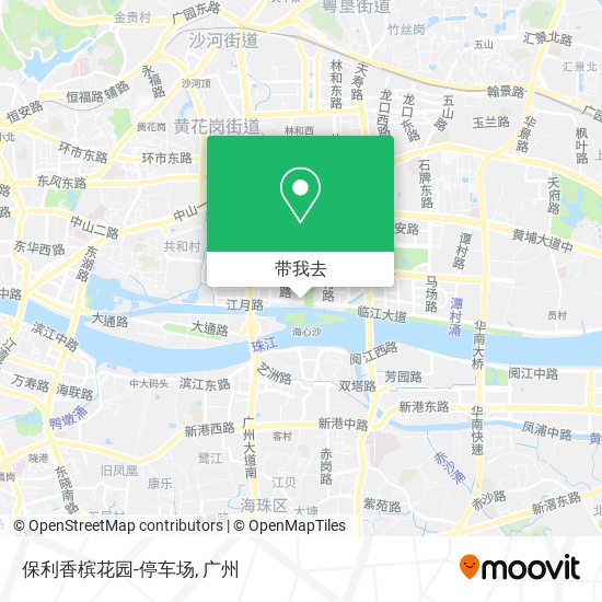 保利香槟花园-停车场地图