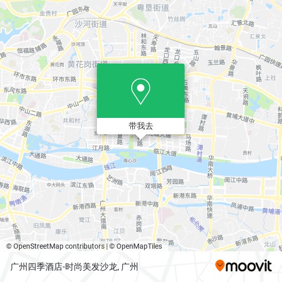 广州四季酒店-时尚美发沙龙地图