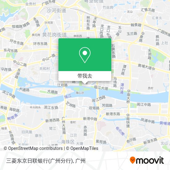 三菱东京日联银行(广州分行)地图
