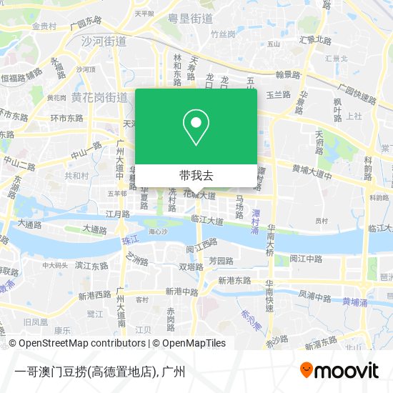 一哥澳门豆捞(高德置地店)地图