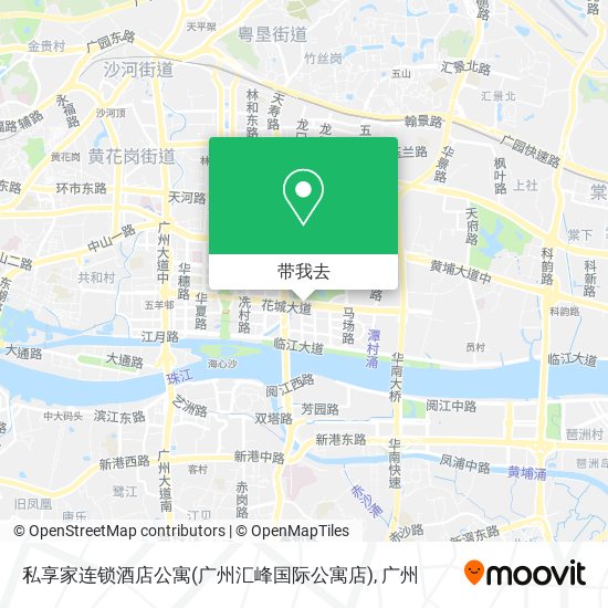 私享家连锁酒店公寓(广州汇峰国际公寓店)地图