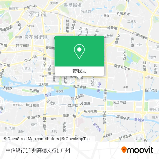 中信银行(广州高德支行)地图
