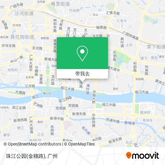 珠江公园(金穗路)地图