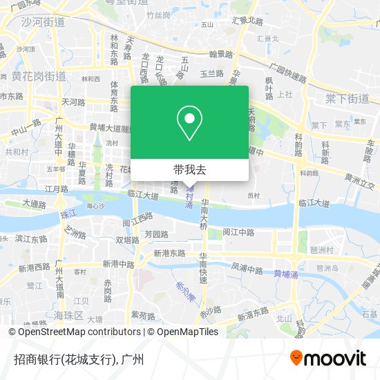 招商银行(花城支行)地图