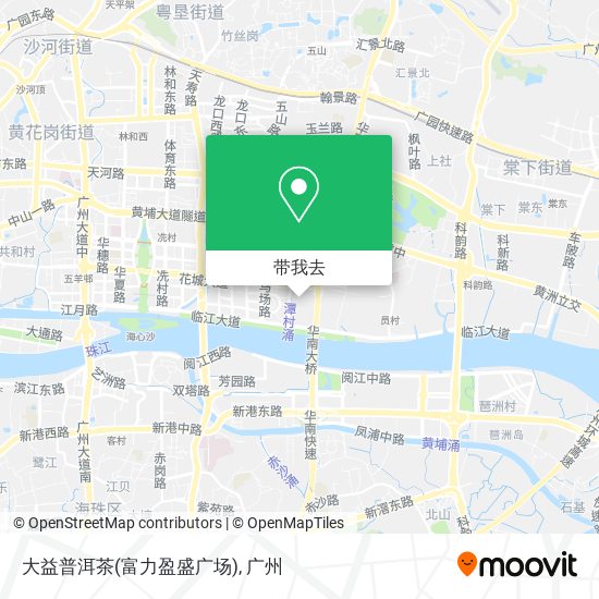 大益普洱茶(富力盈盛广场)地图