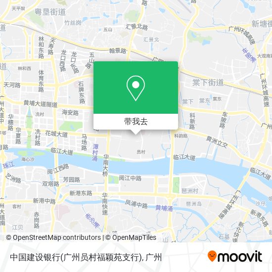 中国建设银行(广州员村福颖苑支行)地图