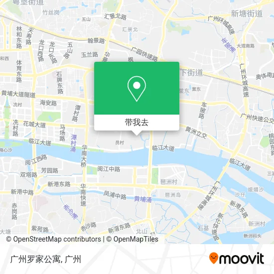 广州罗家公寓地图