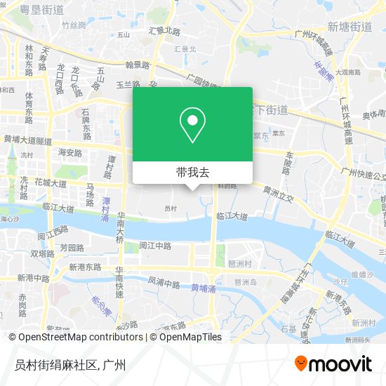 员村街绢麻社区地图