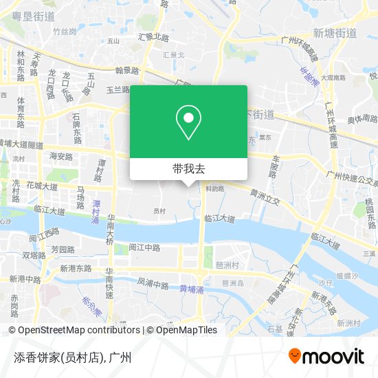 添香饼家(员村店)地图