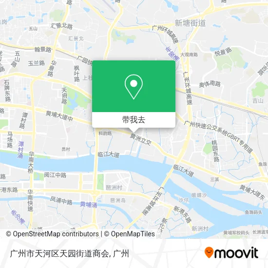 广州市天河区天园街道商会地图