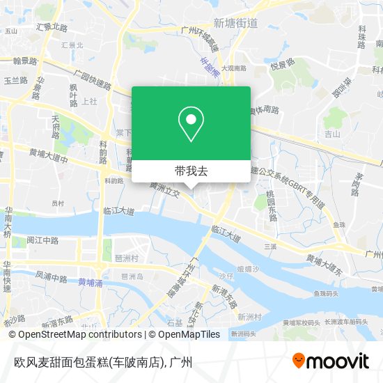 欧风麦甜面包蛋糕(车陂南店)地图