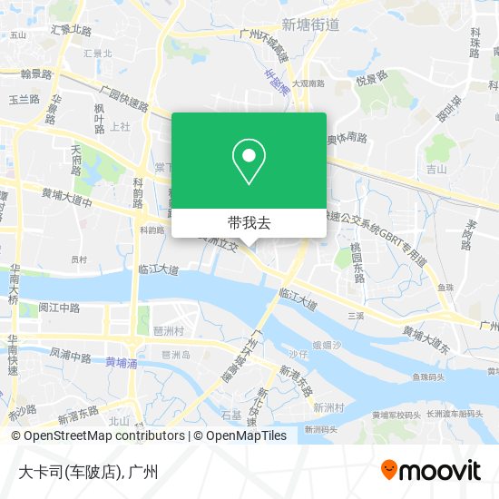大卡司(车陂店)地图
