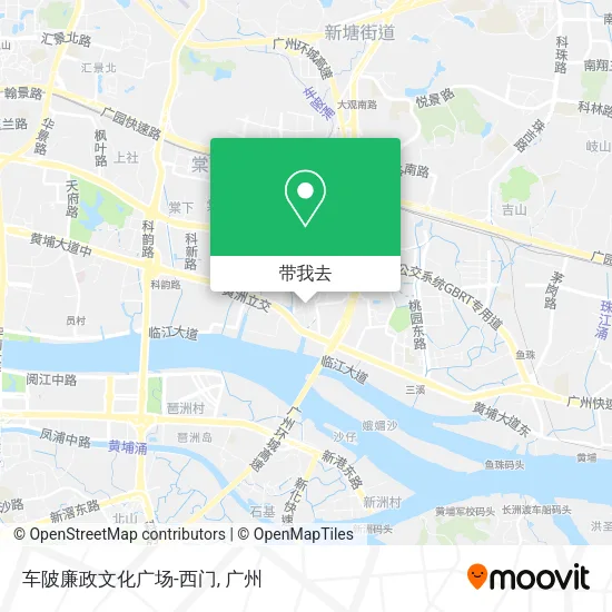 车陂廉政文化广场-西门地图