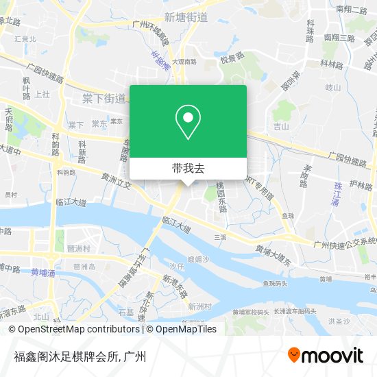 福鑫阁沐足棋牌会所地图