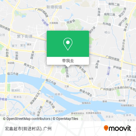 宏鑫超市(前进村店)地图