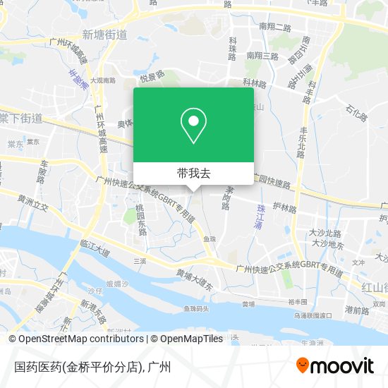 国药医药(金桥平价分店)地图