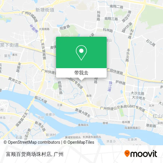 富顺百货商场珠村店地图