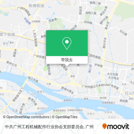 中共广州工程机械配件行业协会支部委员会地图
