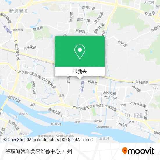 福联通汽车美容维修中心地图