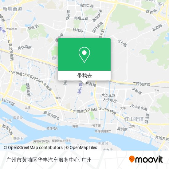 广州市黄埔区华丰汽车服务中心地图